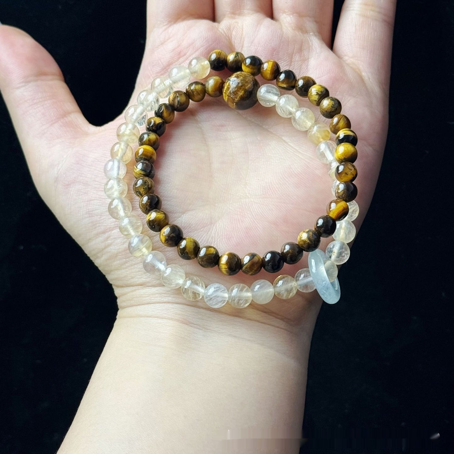 Sunstone Aquamarine Bracelet