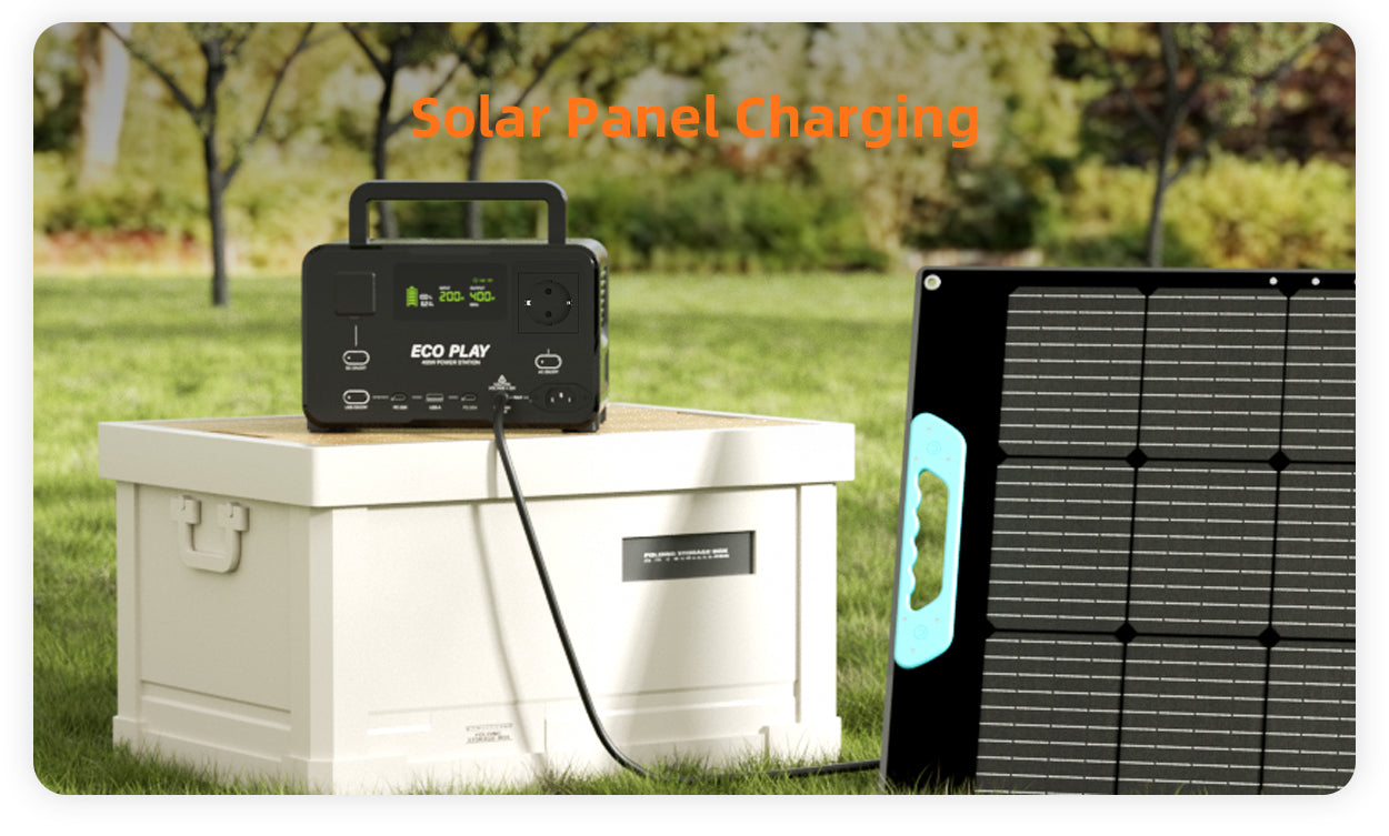 ECO PLAY N089 - 400W Portable Power Station, Black