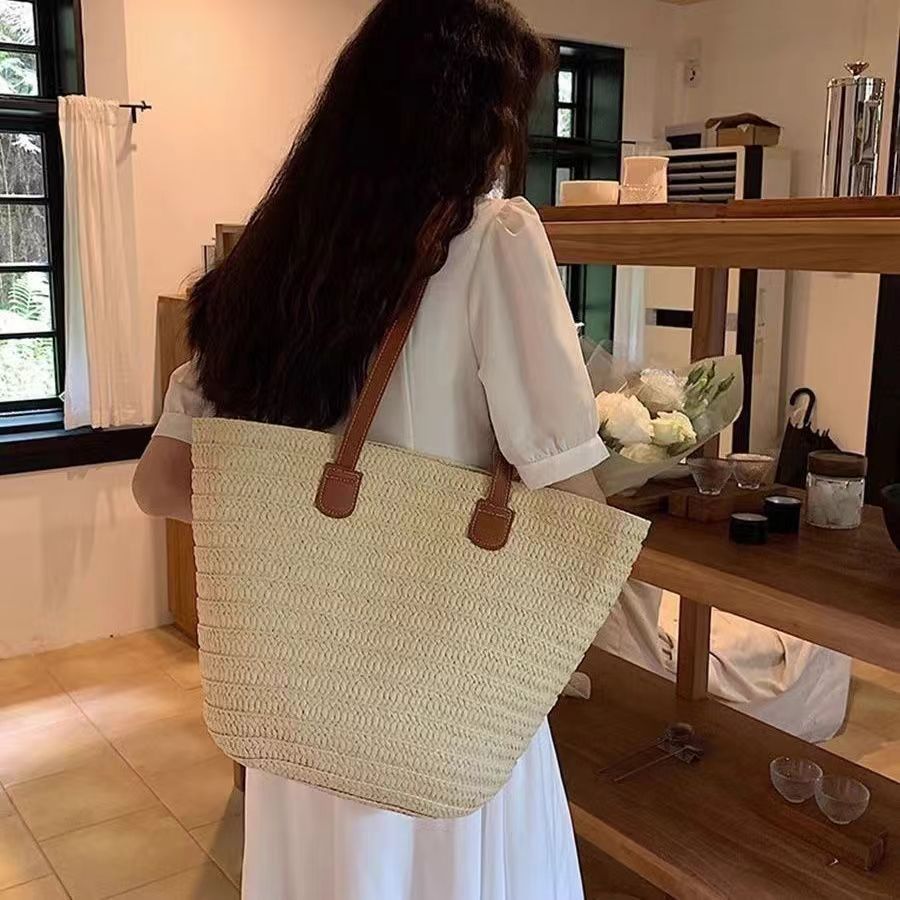 Straw Beach Bag