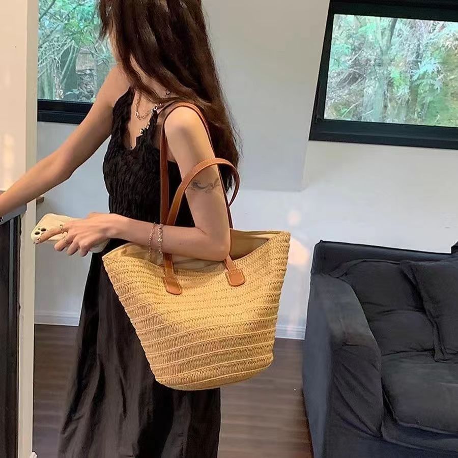 Straw Beach Bag