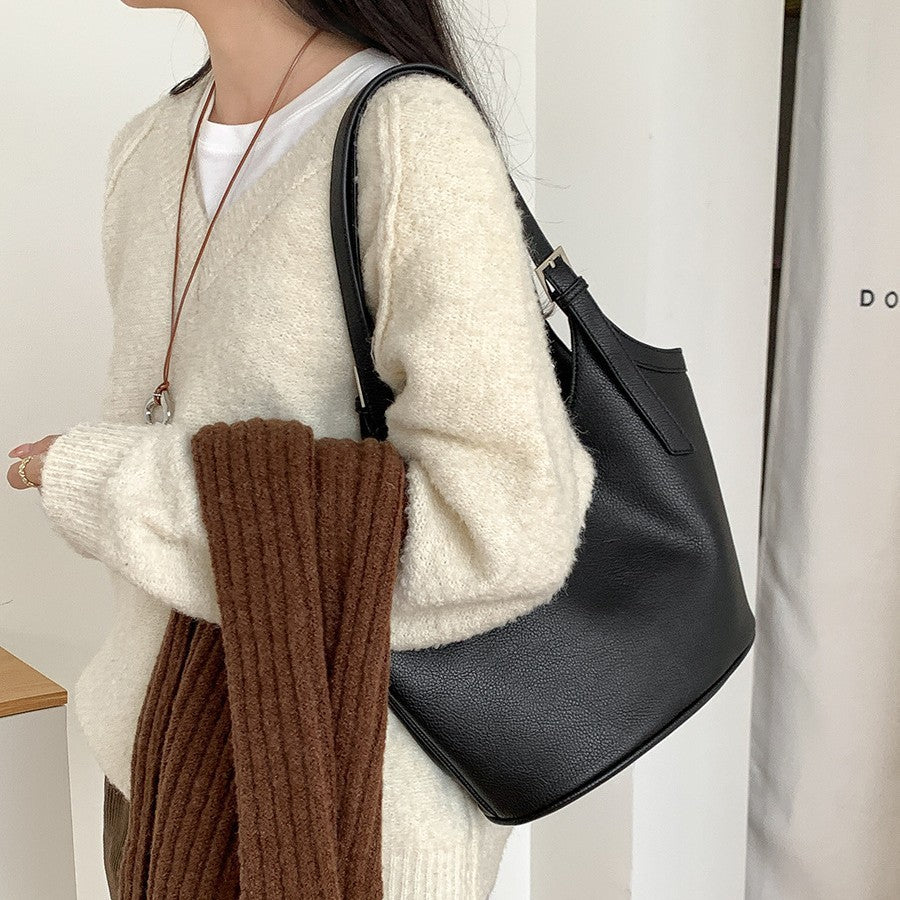 Retro Soft Leather Shoulder Bag
