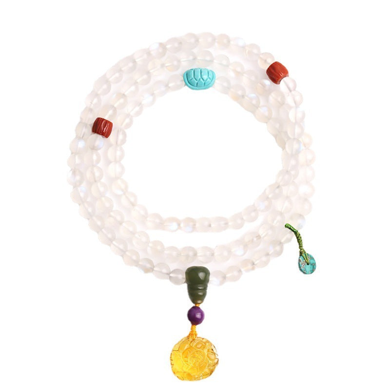 Moonstone Beeswax Bracelet