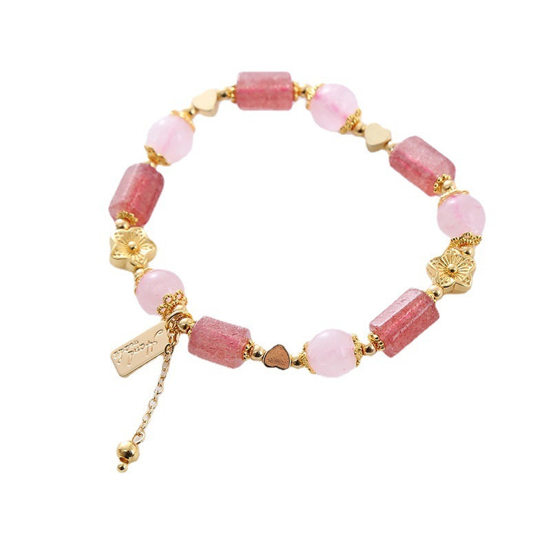 Strawberry Crystal Sweet Bracelet