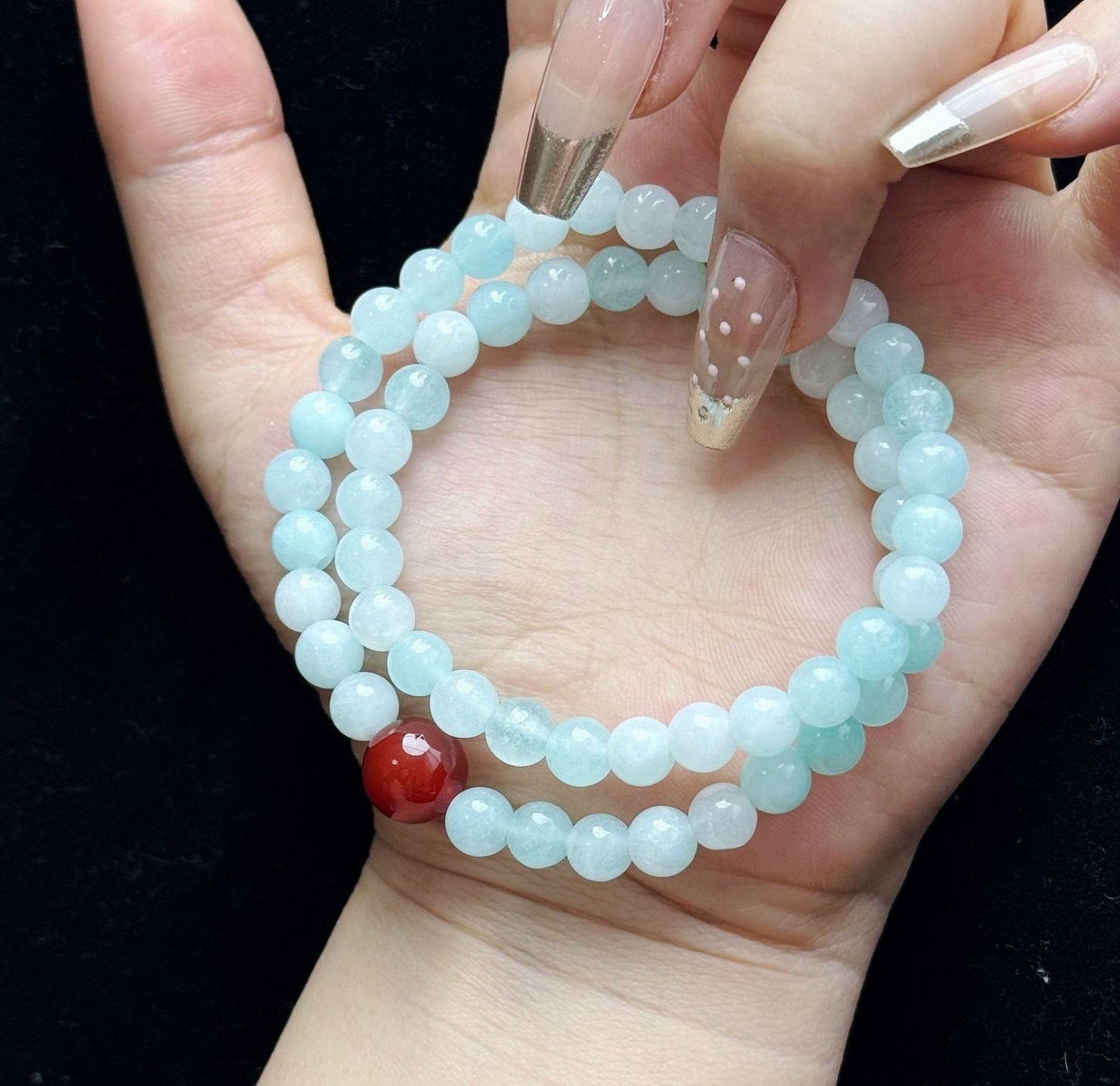 Sunstone Aquamarine Bracelet