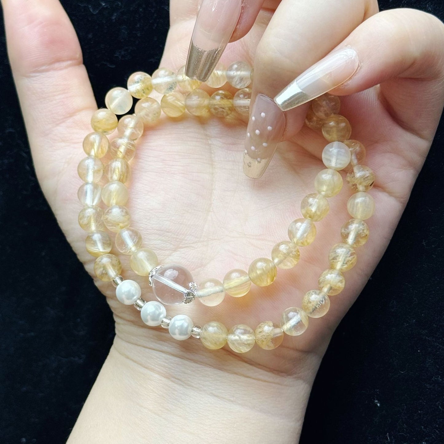 Sunstone Aquamarine Bracelet