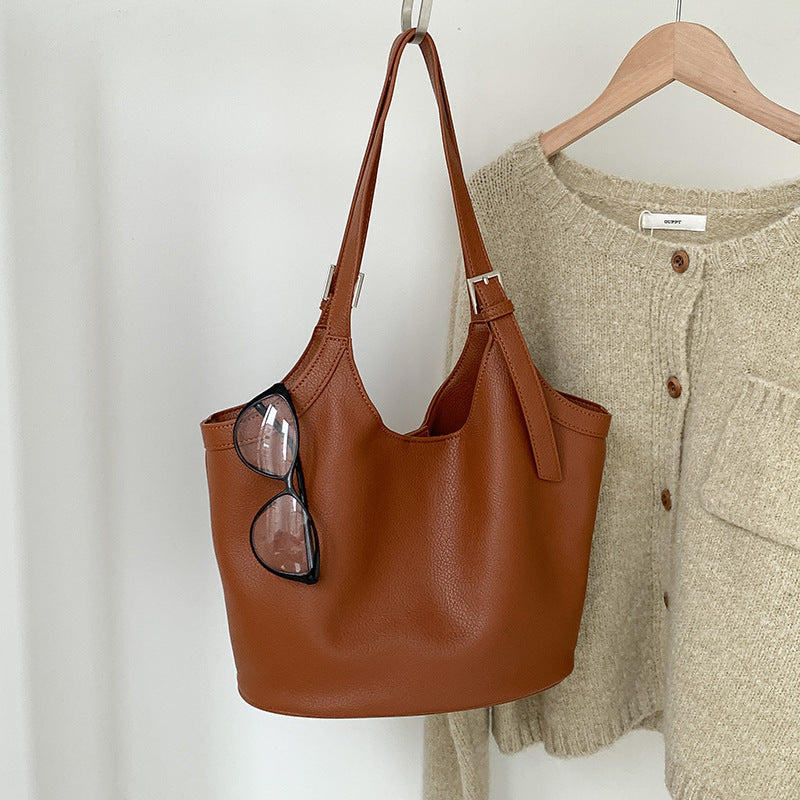 Retro Soft Leather Shoulder Bag