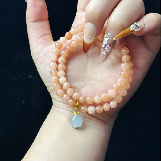 Sunstone Aquamarine Bracelet